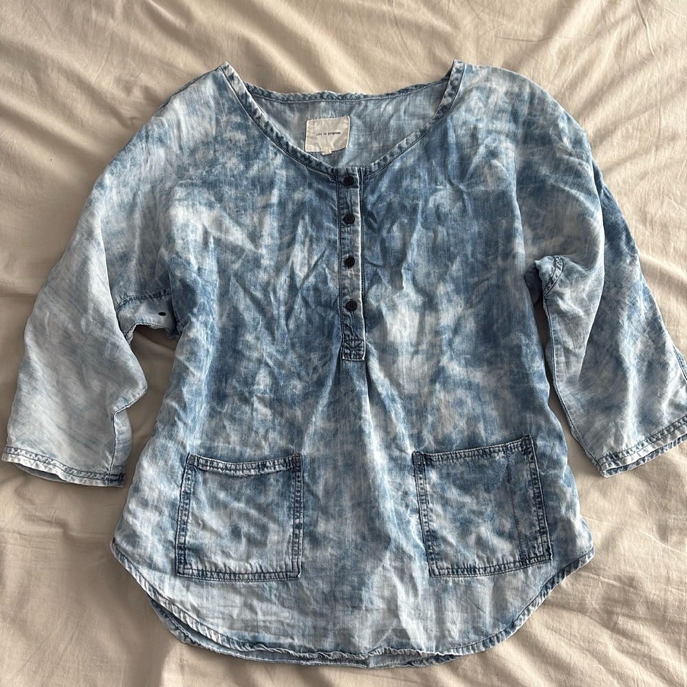 Tie Dye Chambray shirt